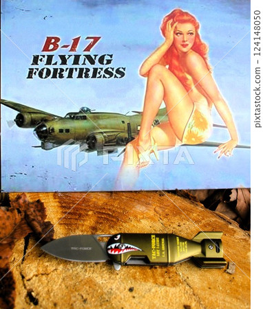 Bomb-shaped knife 124148050