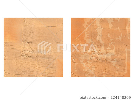 一組方形水彩紋理背景，如土牆 124148209