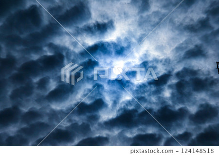 天空和雲朵似乎描繪了人類的恐懼心理 124148518