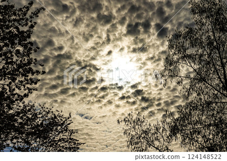 天空和雲朵似乎描繪了人類的恐懼心理 124148522