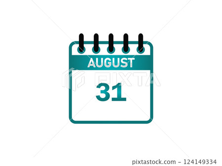 August 31 Calendar Date August 31 Calendar Date 124149334