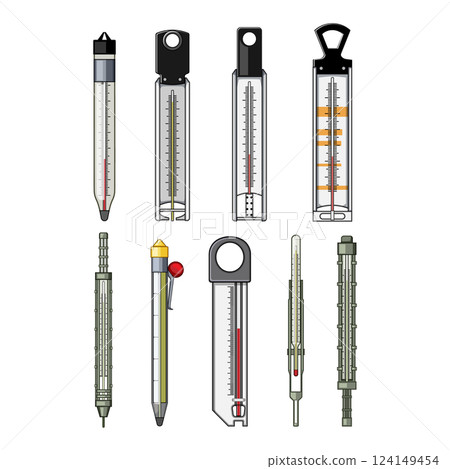 candy thermometer set cartoon vector illustration 124149454