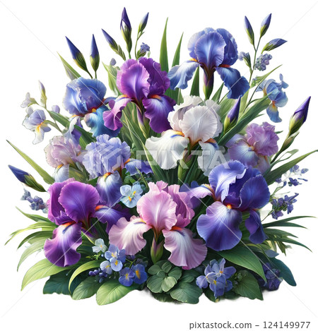 散發日式氣息的鳶尾花 124149977