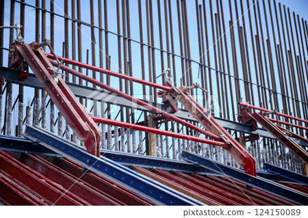 Metal framework and formwork 124150089