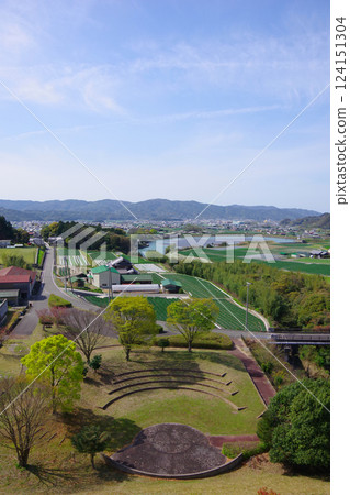View of the Kashu area from Dainichi Dam in Minamiawaji City, Hyogo Prefecture View of the Kashu area from Dainichi Dam in Minamiawaji City, Hyogo Prefecture 124151304