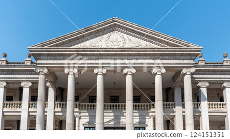 Seokjojeon neoclassical building in the Deoksugung royal palace of Joseon dynasty in Seoul, South Korea 124151351