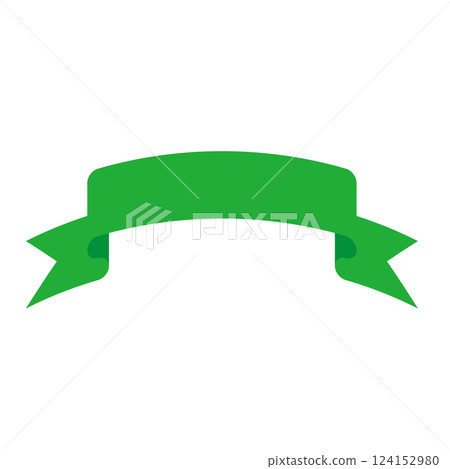 Green ribbon illustration Green ribbon illustration 124152980