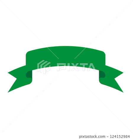 Green ribbon illustration Green ribbon illustration 124152984