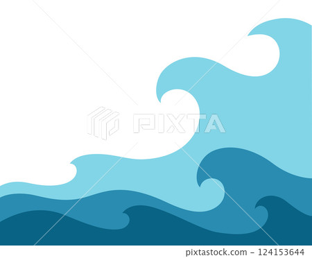 Abstract blue illustration on white background. Abstract blue illustration on white background. 124153644