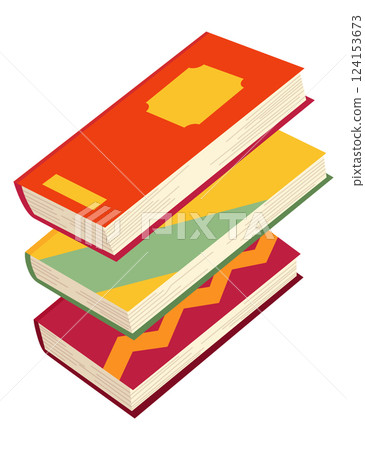 Vector books icon. Learning or education concept. Hand drawn educational symbol for book lovers. Reading, learn and receive education through books. Read more books 124153673