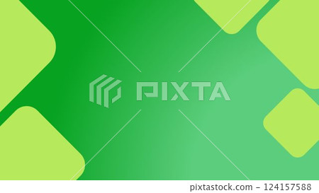 Green square slide background 124157588