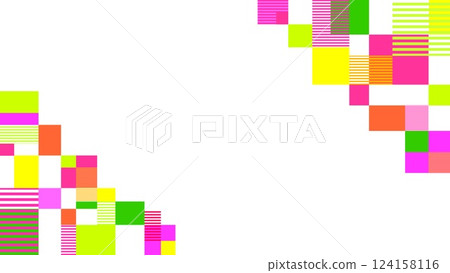 Geometric pattern frame border rectangle white background 124158116