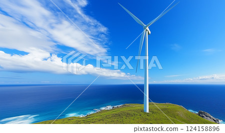 Wind turbine blades: an image of ecology Wind turbine blades: an image of ecology 124158896