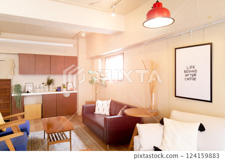 時尚的咖啡廳空間室內設計 時尚的咖啡廳空間室內設計 124159883