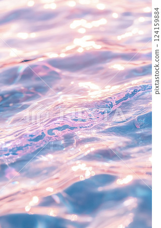 波光粼粼的水面AI影像 波光粼粼的水面AI影像 124159884