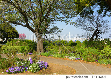 Hill Park where Yokohama · Harbor can be seen 124160010