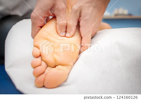Plantar reflexology massage Plantar reflexology massage 124160126