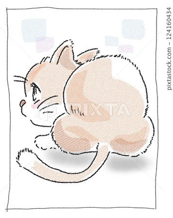 Kitten with curled back Kitten with curled back 124160434