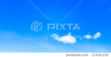 A simple image of blue sky and clouds 124161258