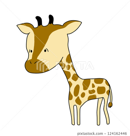 Cute giraffe illustration 124162446