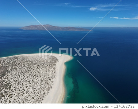 la ventana bcs playa punta arena beach aerial drone panorama baja california sur mexico la ventana bcs playa punta arena beach aerial drone panorama baja california sur mexico 124162752