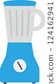 Illustration of a blue mixer 124162941