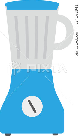 Illustration of a blue mixer Illustration of a blue mixer 124162941