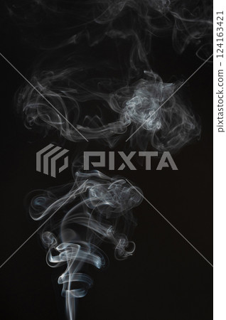 Cigarette smoke cloud 124163421