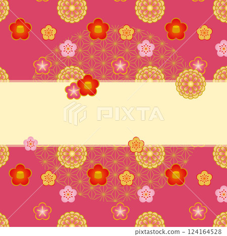 日本印花-花1 124164528