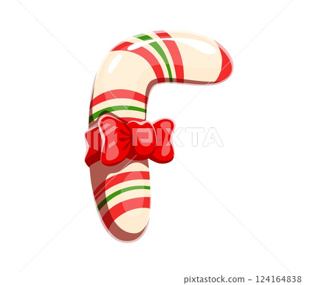 Bakery dessert font typeface candy cane letter F. Sweet type symbol, bakery vector kids ABC element. Dessert typeset letter or pastry and confectionery English alphabet font sign Bakery dessert font typeface candy cane letter F. Sweet type symbol, bakery vector kids ABC element. Dessert typeset letter or pastry and confectionery English alphabet font sign 124164838