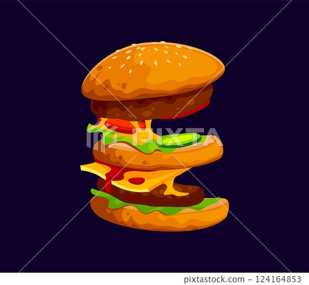 Fast food hamburger snack cartoon English ABC font typeset letter E. Takeaway cafe Latin typeset letter, fastfood menu appetizer cartoon vector font symbol. Fast food meal English alphabet element Fast food hamburger snack cartoon English ABC font typeset letter E. Takeaway cafe Latin typeset letter, fastfood menu appetizer cartoon vector font symbol. Fast food meal English alphabet element 124164853
