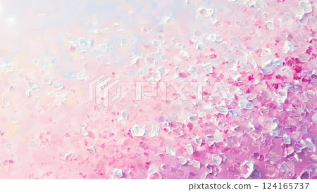 與跳舞的櫻花花瓣的春天風景 與跳舞的櫻花花瓣的春天風景 124165737