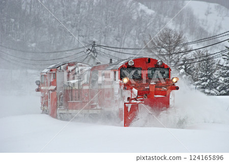 Sekihoku Main Line Ikaushi-Aibetsu JR Hokkaido DE15-2511 (Asahikawa) Regular snow removal train Russell Sekihoku Main Line Ikaushi-Aibetsu JR Hokkaido DE15-2511 (Asahikawa) Regular snow removal train Russell 124165896
