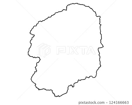 栃木縣關東的略顯鬆散的白色地圖 124166663