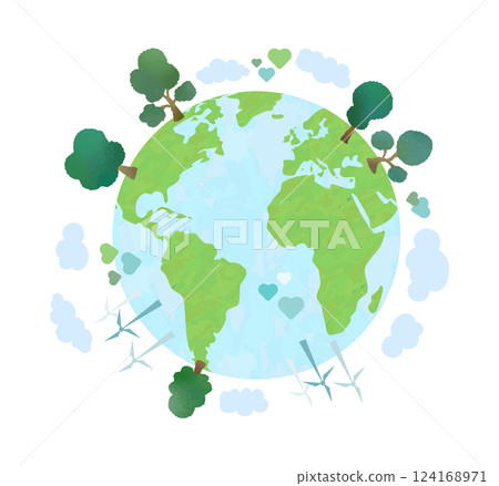 Illustration of the Earth 124168971