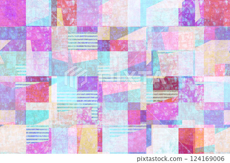 Random square collage-like color surface composition, pale blue and pink Random square collage-like color surface composition, pale blue and pink 124169006