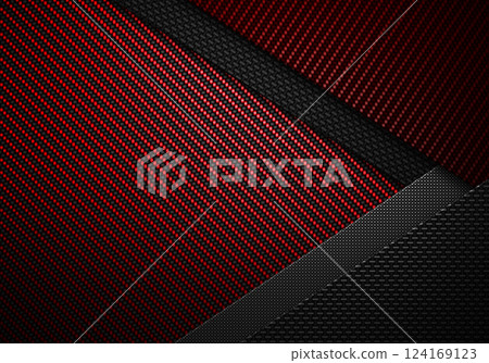 Abstract modern red black carbon fiber textured material design for background, wallpaper, graphic design Abstract modern red black carbon fiber textured material design for background, wallpaper, graphic design 124169123