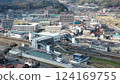The completed Nishitakaya new station building and its surroundings - aerial view 1 124169755