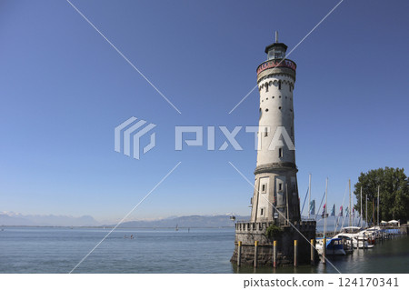 Port of Lindau on Lake Constance, Bavaria, Germany Port of Lindau on Lake Constance, Bavaria, Germany 124170341