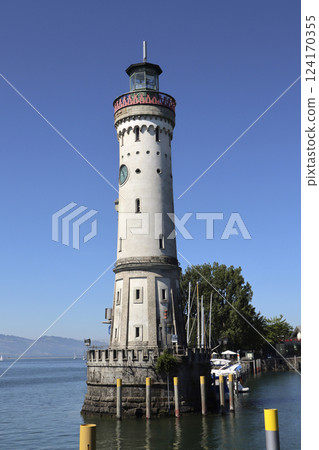 Port of Lindau on Lake Constance, Bavaria, Germany Port of Lindau on Lake Constance, Bavaria, Germany 124170355