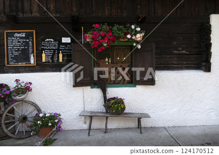 Moeslalm at Karwendel mountains on Karwendel Hohenweg, Austria 124170512