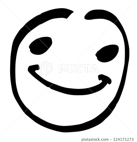 Handwritten smiley face 124171273