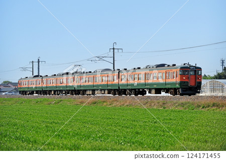 兩毛線駒形~伊勢崎 JR東日本115系列T1159編組(高崎) 兩毛線駒形~伊勢崎 JR東日本115系列T1159編組(高崎) 124171455