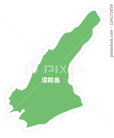 淡路島（兵庫縣）的形狀 124171659