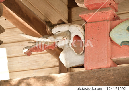 冬季拍攝北海道北斗市七重濱稻荷神社境內的景色 124171692