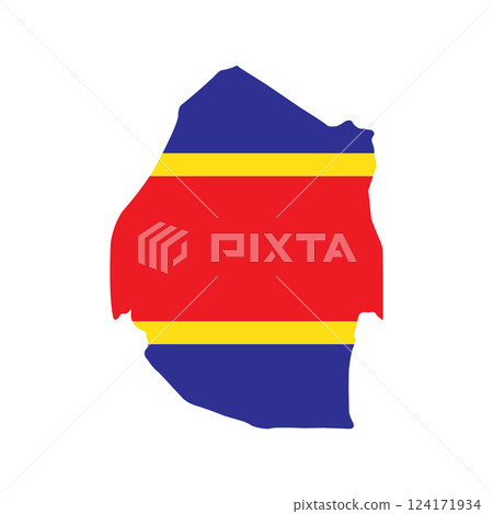 map of swaziland region 124171934