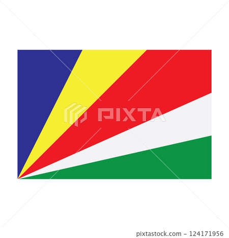 Seychelles country flag Seychelles country flag 124171956