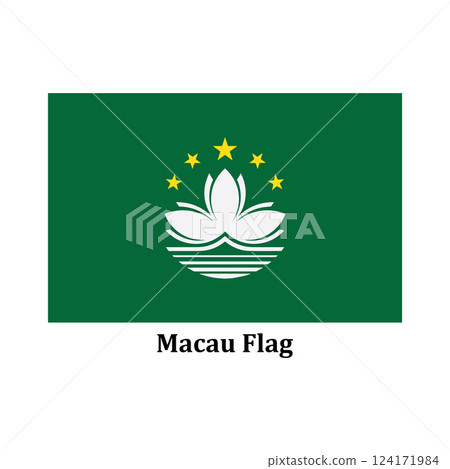 Macau flag icon design 124171984