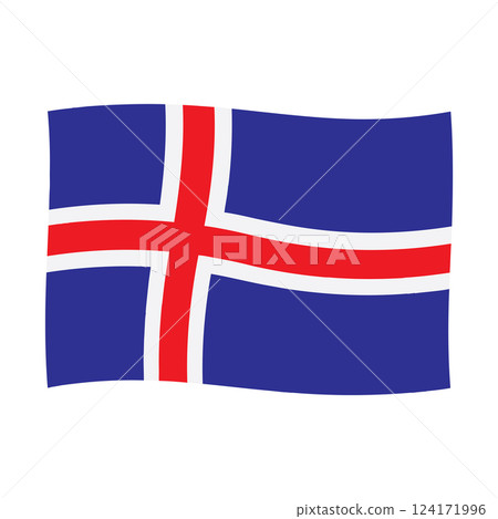 Iceland country flag Iceland country flag 124171996