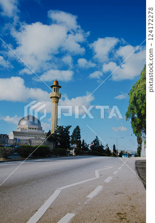 Mosque in sunny Sunday morning city of Paula, country Malta Mosque in sunny Sunday morning city of Paula, country Malta 124172278